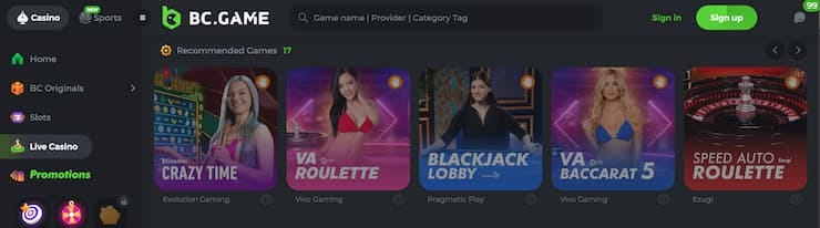 Explore the Exciting Features of Crypto Casino BC.Game MG